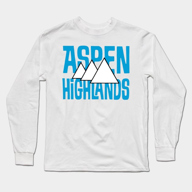 Aspen Highlands Long Sleeve T-Shirt by zsonn